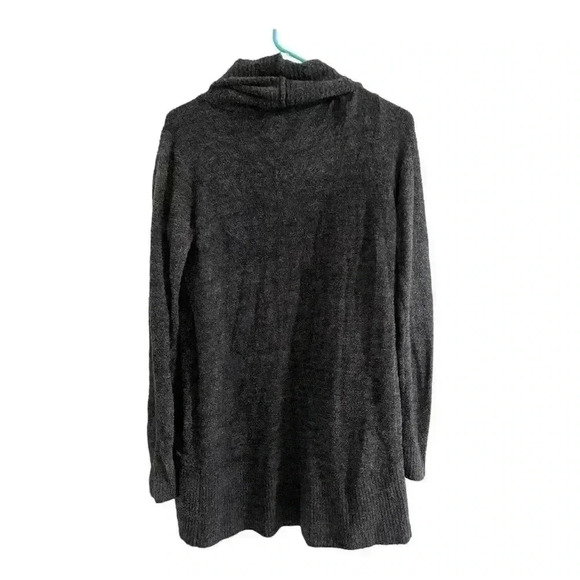 Barefoot Dreams Bamboo CozyChic® Lite Circle Lounge Cardigan Dark Gray XS/S - Picture 6 of 7